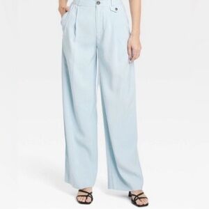 A New Day Light Blue High Rise Wide-Leg Pants